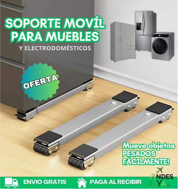 🚨2X1 OFERTA🚨 SafeMove Support® Soporte para muebles y electrodomésticos