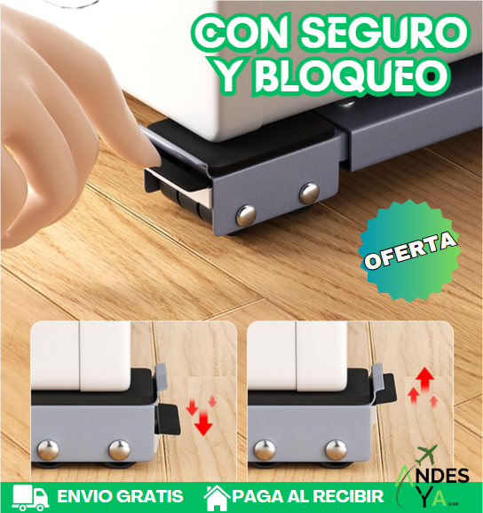 🚨2X1 OFERTA🚨 SafeMove Support® Soporte para muebles y electrodomésticos